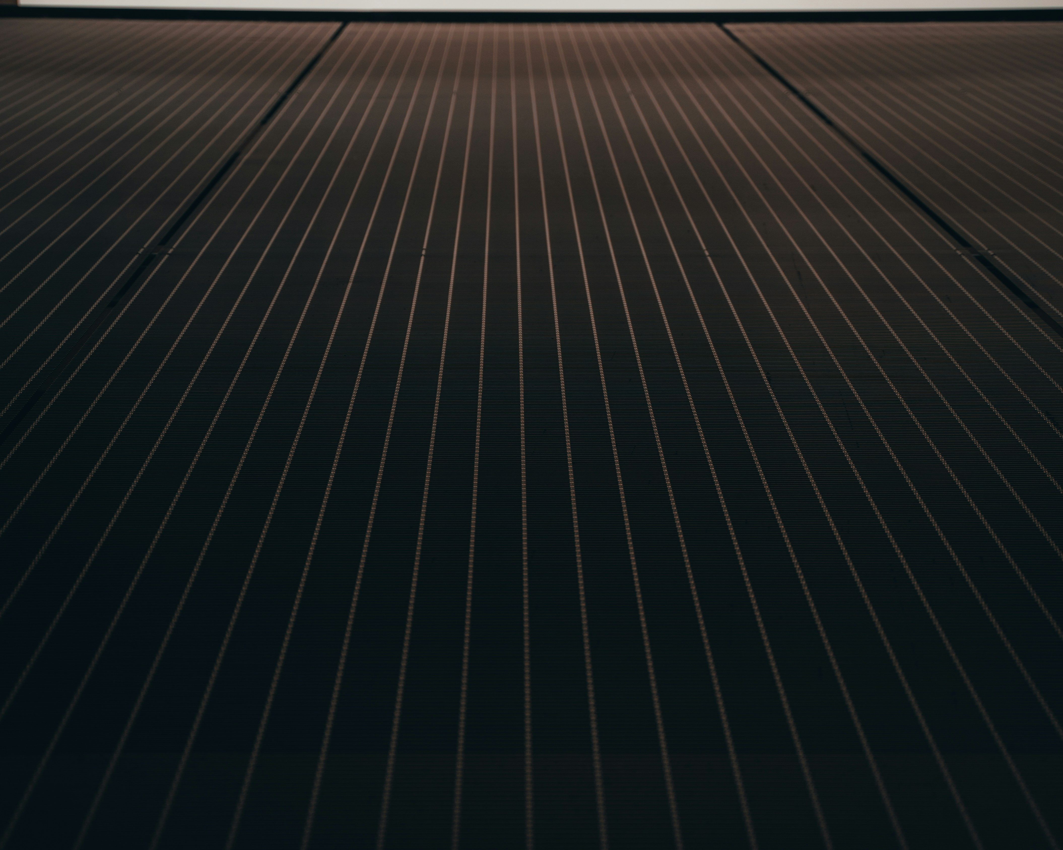 Solaranlage bei Sonnenuntergang